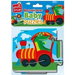 М'які розвиваючі бебі пазли Vladi Toys Веселий потяг 6 пазлів (VT1106-95)