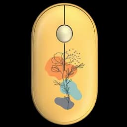 Миша бездротова 2E MF300 Flora Poppy Silent Yellow (2E-MF300WFLORAYW)