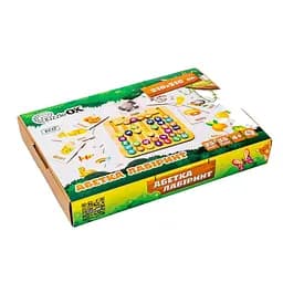 Дерев’яна іграшка монтессорі "Абетка лабіринт" PuzzleOK Puz-72859, 25 карт 35 букв