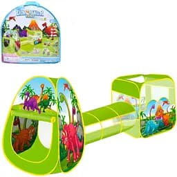 Дитячий ігровий намет Intex MR 1101 з динозаврами, тунелем, кубом та пірамідою (272x72x92 см)