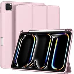 Чехол-книжка DK для Apple iPad Pro 11" M4 2024 экокожа/силикон Smart Case Слот под Стилус pink sand