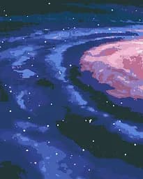 Набір картин за номерами зі світлодіодною підсвіткою Riviera Blanca Галактика (ITR-037) 3 шт в наборі