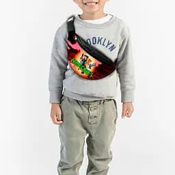 Сумка-бананка детская майнкрафт "Minecraft" с принтом ,32х15см,сумка для мальчика  через плечо (00223)