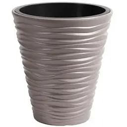 Горщик з кашпо для рослин Prosperplast Sand - бежевий, 8/13 л