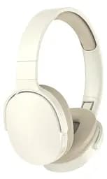 Бездротові накладні навушники MZ Sport C-6713 Bluetooth 5.3 MP3 FM-радіо 64 години роботи бежевий - мініатюра 2