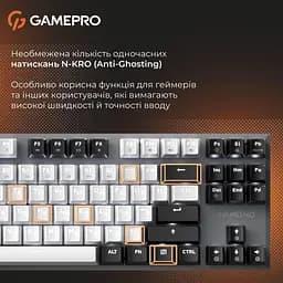 Клавіатура GamePro Genesis Joker 87% Red switches (MK124G) - мініатюра 8