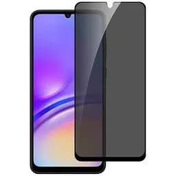 Захисне скло Privacy 5D (тех.пак) для Samsung Galaxy A06 Чорний
