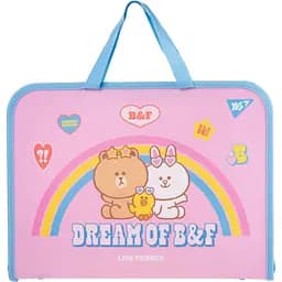 Папка-портфель Yes Line Friends, A4, на молнии (492171)