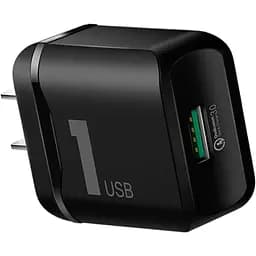 Универсальное зарядное устройство Rock QC3.0 Quick Charge 18W Black (600193161)