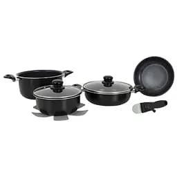 Набір посуду Gimex Cookware Set induction 7 предметів Black (6977222) - мініатюра 10