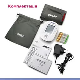 PRO-33 Вимірювач артеріального тиску B.Well манжета розміру M з чохлом - мініатюра 4
