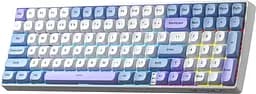 Клавіатура Aula S100pro Red Switch Wireless 2.4G/BT EN/UA White Blue (6948391205762) - мініатюра 2