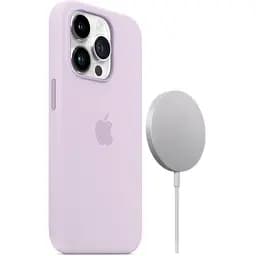 Оригінальний силіконовий чохол Apple Silicone Case with MagSafe для iPhone 14 Pro Max (6.7") Lilac MPTW3ZM/A