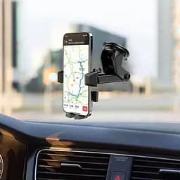Холдер Hoco CA83 David one-button center console car holder Чорний - мініатюра 3