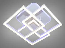 Стельова Led люстра з пультом та підсвічуванням Diasha MX11058/3S WH LED 3color dimmer - мініатюра 3