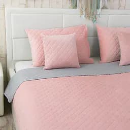 Подушка Руно 40х40 декоративна Pink and Grey ромб 311.55_Pink and Grey ромб - мініатюра 4