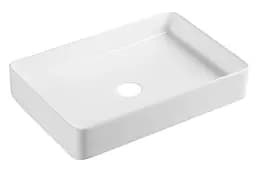 Комплект Qtap Tern: Раковина накладна прямокутна 600x400x110 мм WHITE + Донний клапан PU02 (QT17112174WN47303) - мініатюра 2
