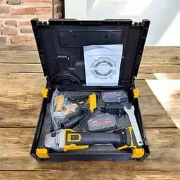 Набір акумуляторних інструментів шуруповерт + болгарка 48V (2 акб) Жовтий