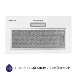 Витяжка повновбудована Minola HBI 5025 WH LED - мініатюра 4