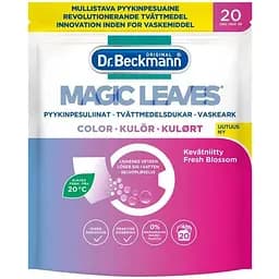 Салфетки Dr. Beckmann Magic Leaves для стирки Цветных тканей 20 шт