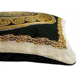 Наволочка Прованс Baroque-2, 45х45 см чорна із золотим (25616) - мініатюра 3