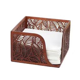 Деревянная салфетница VANZA LEAF mahogany - M (17.5 см)