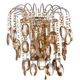 Бра Brille BCL-444W/1 настінне накладне кришталеве з вимикачем E14