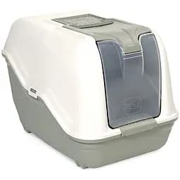Туалет для котів Бокс з фільтром Netta Close Light Green 51x39x40 см