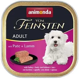 Влажный корм для собак Animonda Vom Feinsten Adult with Turkey + Lamb, с индейкой и ягненком, 150 г