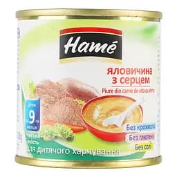 Уцінка. М'ясне пюре Hame Яловичина з серцем 100 г - мініатюра 2