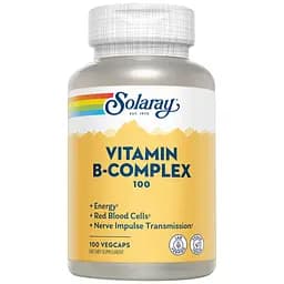 Комплекс вітамінів Solaray Vitamin B Complex 100 мг, 100 капсул