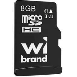 Карта памяти Wibrand microSDHC, 8Gb, Class10, без адаптера (WICDHC10/8GB)