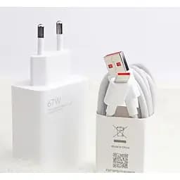 Зарядний пристрій DK Mi Turbo Charge 67W USB Power Adapter для Xiaomi плюс кабель(017091) white - мініатюра 5