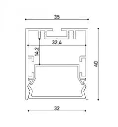 Світильник підвісний KLOODI KD-KLP3540 1600 48W 4K BK - мініатюра 2