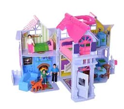 Домик раскладной F611 Sweet Home с фигурками, с мебелью, в коробке (6903168541016)