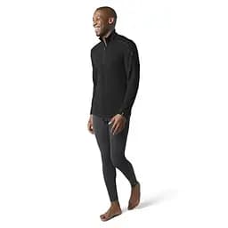 Термофутболка з довгим рукавом чоловіча Smartwool Men's Classic Thermal Merino Base Layer 1/4 Zip Boxed XL Чорний - мініатюра 2