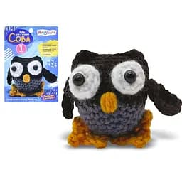 Детский набор для вязания "Сова" M5865UA 55-55 мм, пластиковая игла, пряжа