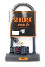 Велосипедний замок Secura KB306 U-lock 115 х 230 мм під ключ чорний (G0000169)