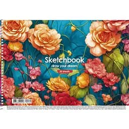 Альбом для малювання Star Квітковий настрій, 30 аркушів (PB-SC-030-460)