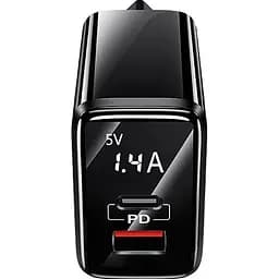 Мережевий зарядний пристрій Usams T40 US-CC133 20W Black (CC133TC01) [160712] - мініатюра 2