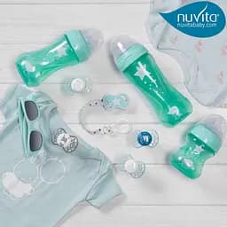 Дитяча пляшечка Nuvita 6031 Mimic Cool антиколікова 3+ 250 мл зелена NV6032GREEN - мініатюра 5
