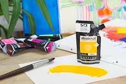 Акрилова фарба Sennelier Abstract, 500 мл, Кадмій жовтий глибокий відтінок (Cadmium Yellow Deep Hue) - мініатюра 4