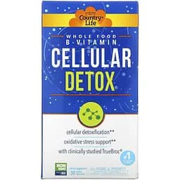 Вітамін B клітинна детоксикація Country Life Cellular Detox 30 капсул