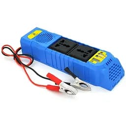 Инвертор напряжения Voltronic WS-105, 150Вт, 12/220 с аппроксимированной синусоидой, 2xUSB 5V1A, 2 универсальная розетка, крокодилы + провода, BOX, Q50