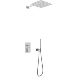 Душова система Kohlman Saxo 25 chrome + BOX прихованого монтажу QW210SQ25, Хром