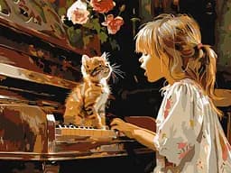 Набір для розпису по номерах Співочий дует, 30x40 см, КНО8470