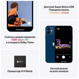 Смартфон Apple iPhone 12 64GB (PRODUCT)RED Model A2403 (Grade C) Seller Refurbished - мініатюра 5