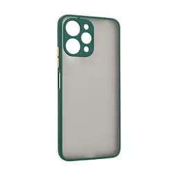 Чехол-накладка для Xiaomi Redmi 12 4G, Frosted Matte, зеленый, противоударный чехол с защитой всего корпуса, термополиуретан TPU + поликарбонат PC, ArmorStandart (ARM68552)