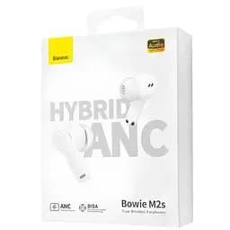 Бездротові TWS навушники Baseus Bowie M2s (NGTW350102) Moon White - мініатюра 4
