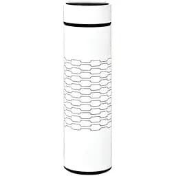 Офісний термос із вбудованим фільтром Stenson MT-4922 500мл вакуумний термос нержавіюча сталь Білий